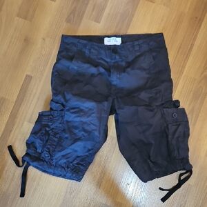 Men's Dark Gray Camo Cargo Shorts